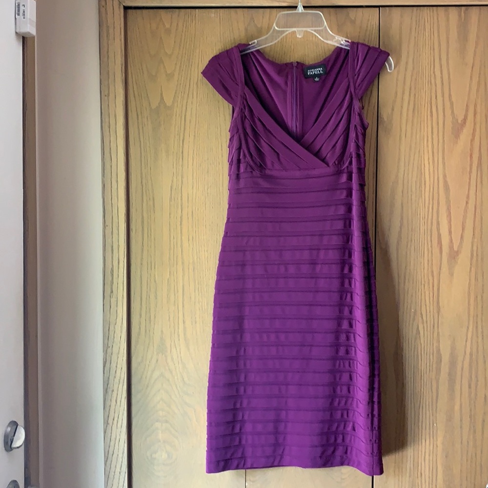 Size 4 Adrianna Papell Purple Dress